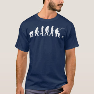 Camiseta Presente de pescador em evolução l sentado