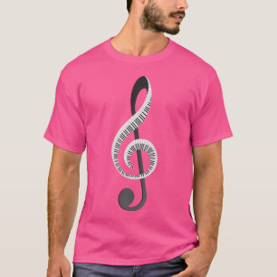 Camiseta Presente de Piano Engraçado para Homens Mulheres S