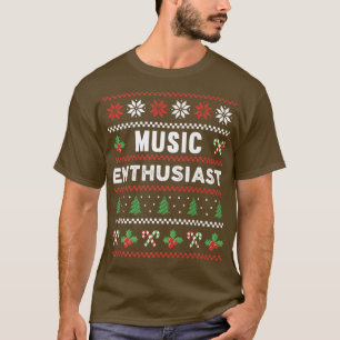 Camiseta Presente de pijama de entusiasta da música
