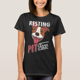 Camiseta Presente de Pitbull para Amantes de Pitbull Rosto