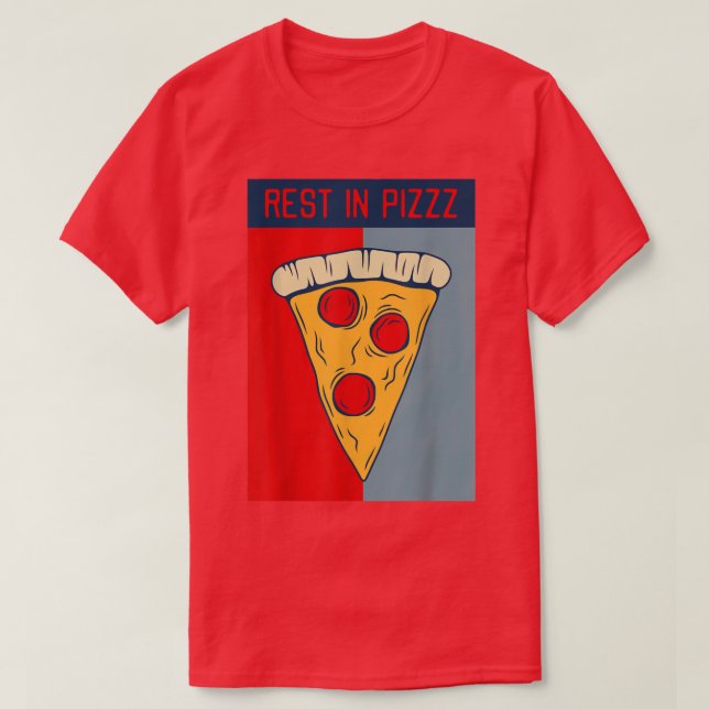 Camiseta Presente De Pizza Engraçado Para REST EM PIZZZ Men (Frente do Design)