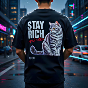 Camiseta Presente de Poster Motivacional para Amante de Gat