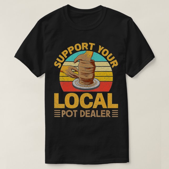 Camiseta Presente De Potência Engraçado Para Potes Dealer M (Frente do Design)