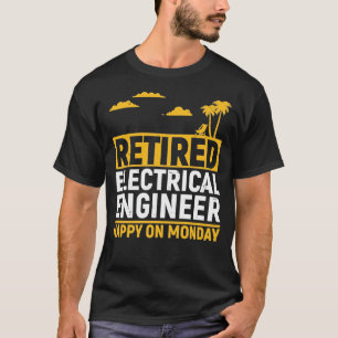 Camiseta Presente De Presente De Engenheiro Elétrico Aposen