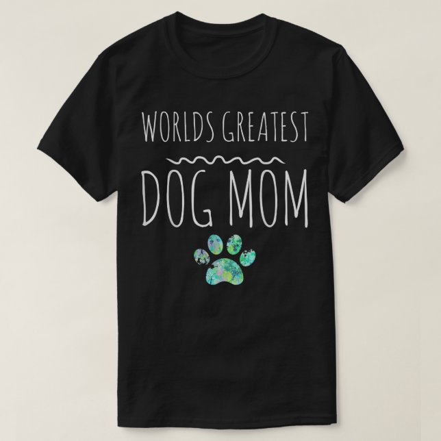 Camiseta Presente de Presente de Melhor Mãe de Cachorro do  (Frente do Design)