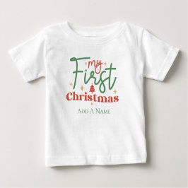 Camiseta Presente de primeiro Natal para recém-nascido 