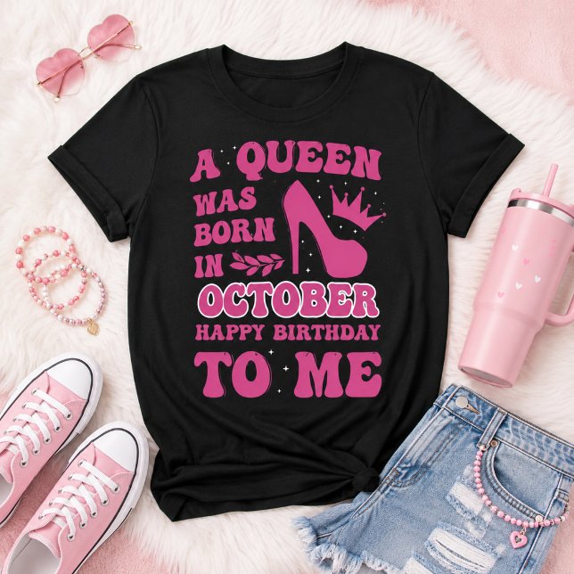 Camiseta Presente de Princesa Rainha Rosa para Menina de An (Criador carregado)