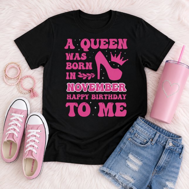 Camiseta Presente de Princesa Rainha Rosa para Menina que F (Criador carregado)
