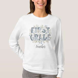 Camiseta Presente de Professor Floral Cottagecore