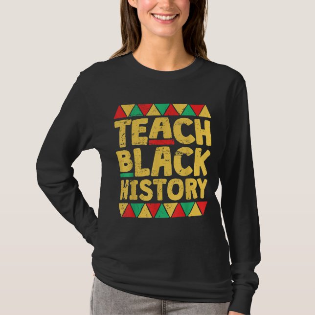 Camiseta Presente de Professora do Ensino de História Negra (Frente)