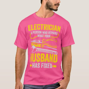 Camiseta Presente de profissão de eletricista engraçado