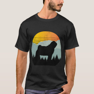 Camiseta Presente de Pug de Cachorro do Sol do Céu Country 