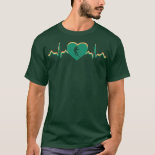 Camiseta Presente de pulsação para pulsação de esqui da Vin