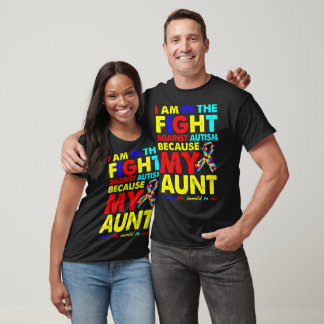 Camiseta Presente de Quebra-cabeça de Consciência da Tia Au