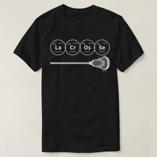 Camiseta Presente de Química da Mesa Periódica de Elementos (Frente do Design)
