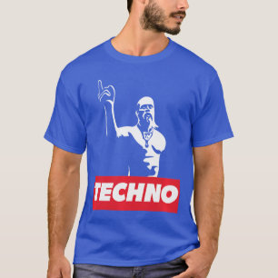 Camiseta Presente de rave para participante da festa Techno