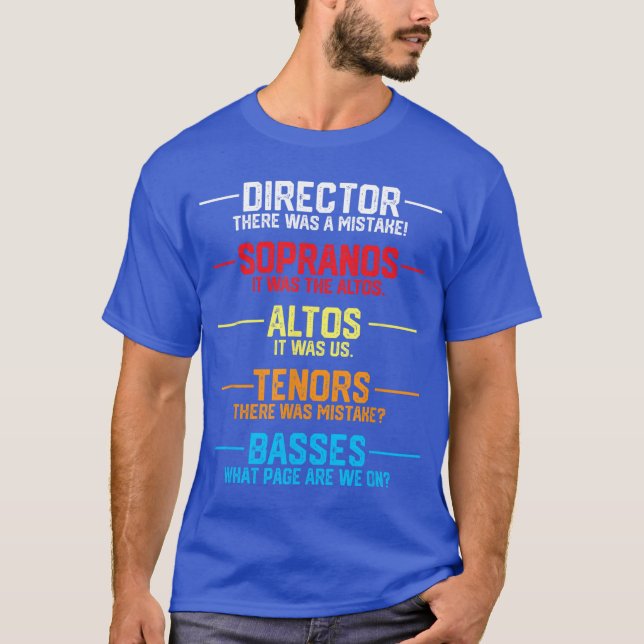 Camiseta Presente de Reconhecimento de Músico Coral de Músi (Frente)