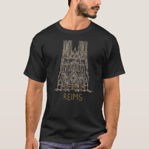Camiseta Presente de Reims City France para mulheres