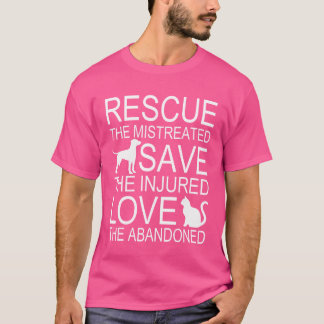 Camiseta Presente de Resgate de Animais Salvando Animais Am
