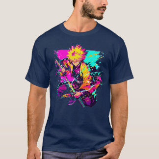 Camiseta presente de respiração do trovão de zenitsu