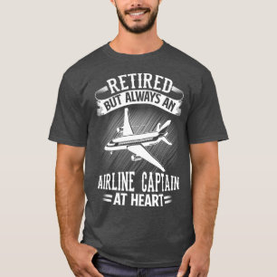 Camiseta Presente de Retirada do Piloto da Companhia Aérea 