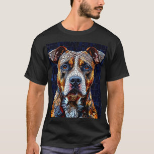 Camiseta Presente de retrato de amante de cães Pitbull para