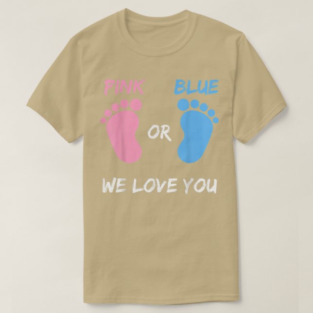 Camiseta Presente de Revelação de Gênero do Team Boy (Frente do Design)