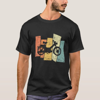 Camiseta Presente De Rider Moped De Motocicleta Com Vintage