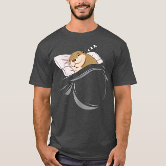 Camiseta Presente de roupa de pijama de animal que dorme