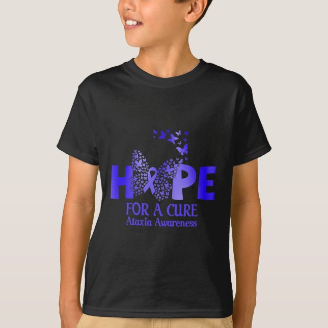 Camiseta Presente de Roupas de Conscientização sobre Ataxia (Frente)