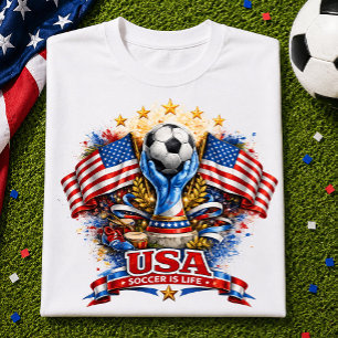 Camiseta Presente de Roupas de Futebol Americano para Fã de
