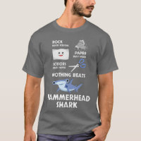 Presente de roupas de tubarão-martelo de tesoura d
