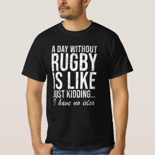 Camiseta Presente de Rugby Engraçado