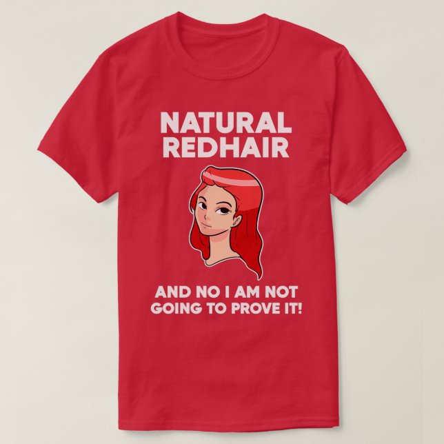 Camiseta Presente de Ruiva Natural (Frente do Design)