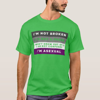 Camiseta Presente de saída assexual amigos assexuais