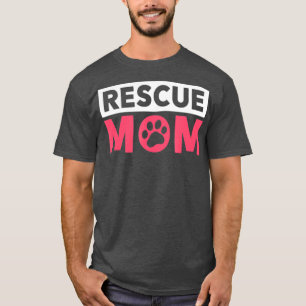 Camiseta Presente De Salvamento De Cães Para Mulheres - Mãe