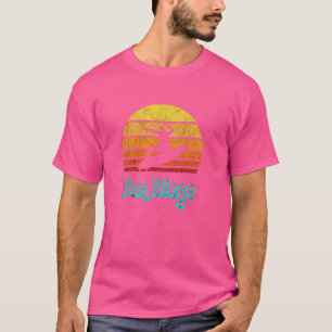Camiseta Presente de San Diego Retro Surf Vintage Califórni