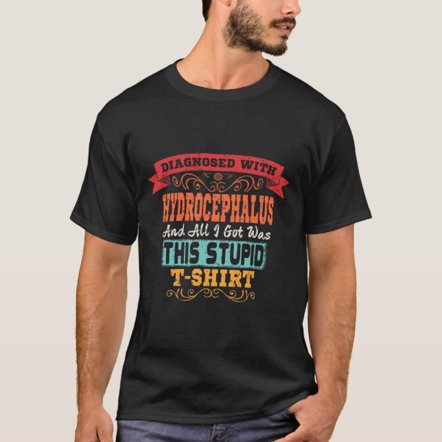 Camiseta Presente de Sensibilização para Hidrocefalia (Frente)