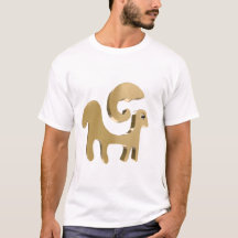 Presente de Símbolo Astrológico Dourado de Áries p