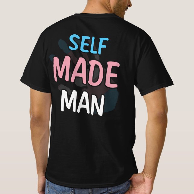 Camiseta Presente de Sinalizador de Orgulho Trans LGBT de H (Verso)