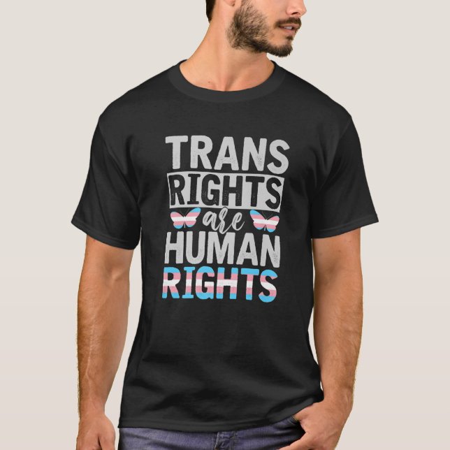 Camiseta Presente de Sinalizador do Orgulho Transsexual Tra (Frente)