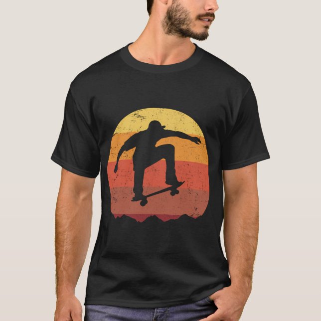 Camiseta Presente De Skateboard Para Skateboard (Frente)