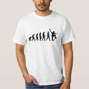 Camiseta Presente de skateboarder evolutivo