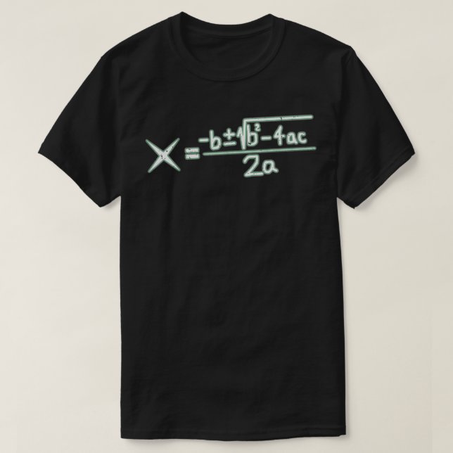 Camiseta Presente de Sobrecarga de Álgebra de Fórmula Quadr (Frente do Design)