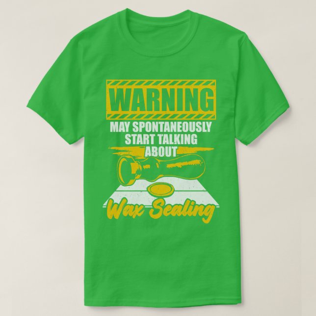 Camiseta Presente De Sobrecarga De Cera Engraçado (Frente do Design)