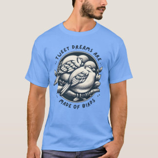 Camiseta Presente de Sonhos de Aves para Entusiastas