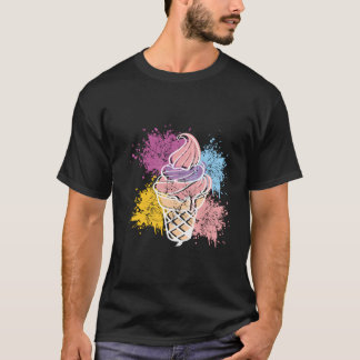 Camiseta Presente De Sorvete Funny Da Vintage Retroativa Pa
