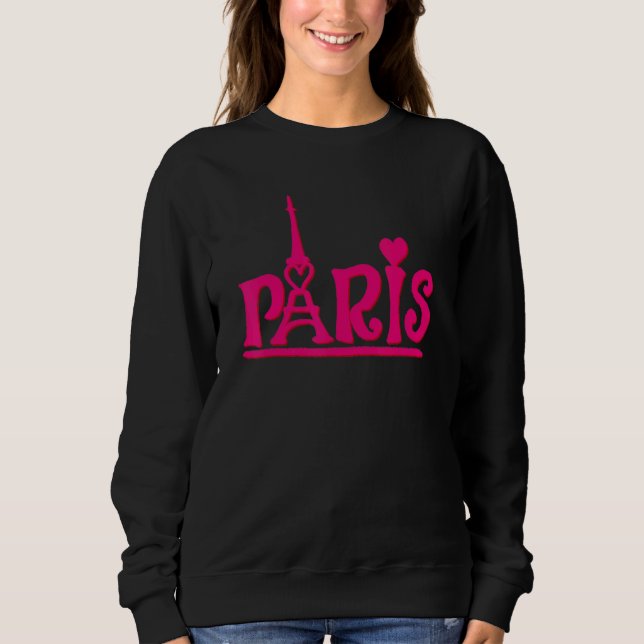 Camiseta Presente de souvenir da cidade de Paris para mulhe (Frente)