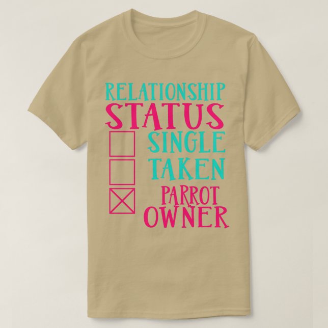 Camiseta Presente de Status de Relacionamento do Proprietár (Frente do Design)