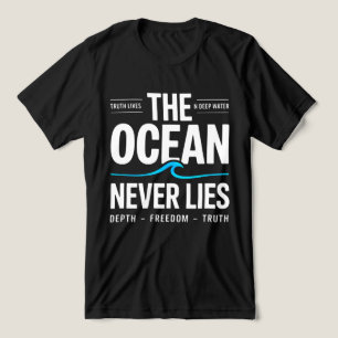 Camiseta Presente de Surfista de Águas Profundas para homen